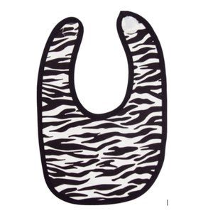 Zebra Print Baby Bib